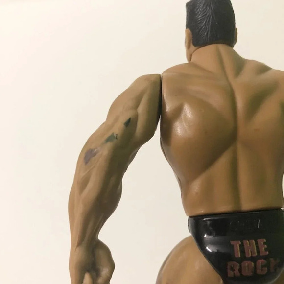 Vintage 1996 The Rock WWF Wrestling Action Figure Dwayne Johnson Jakks Loose - Picture 14 of 16